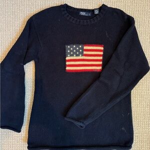Vintage Ralph Lauren American Flag Sweater